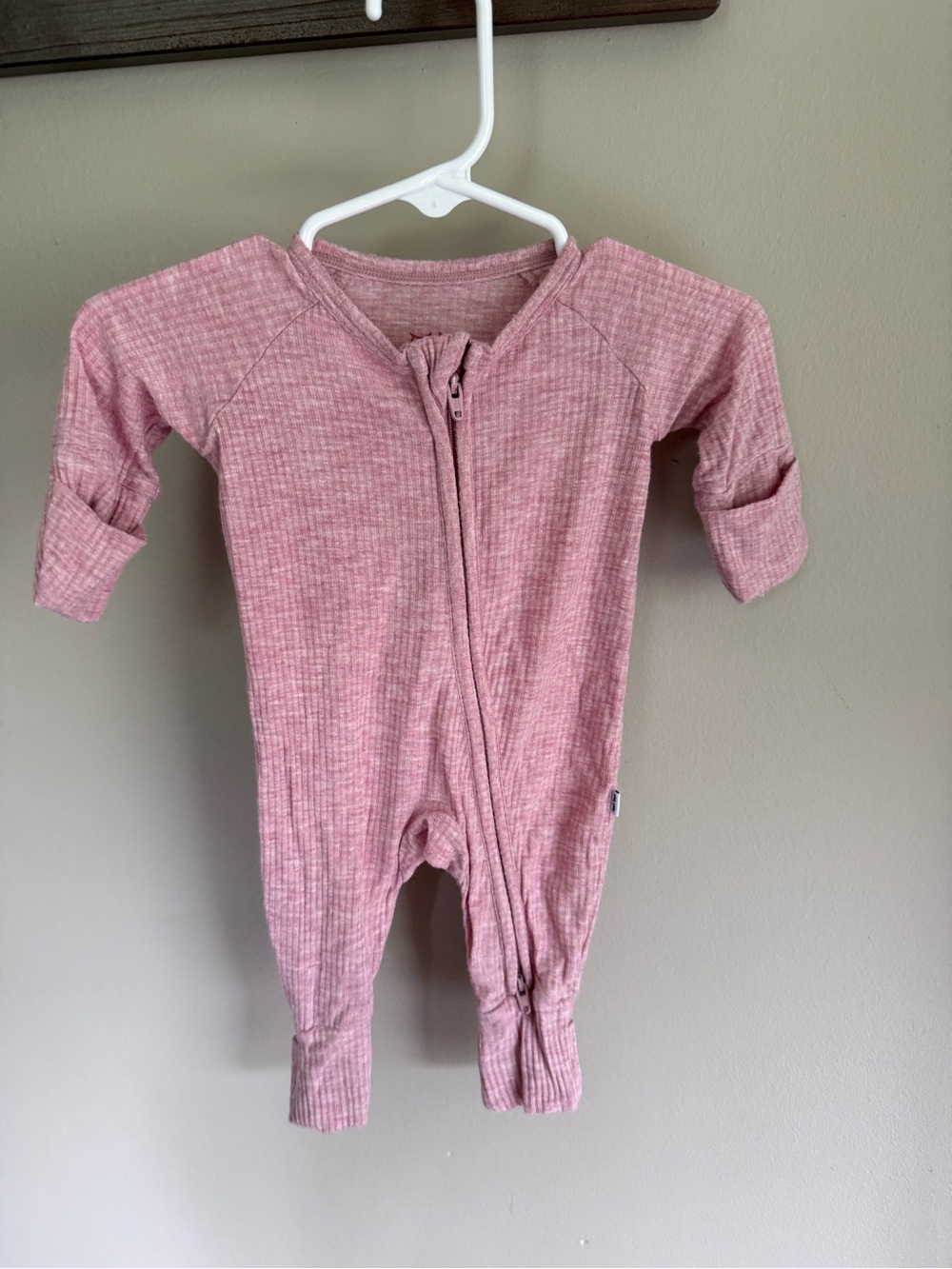 Little Sleepies Preemie Heather Mauve zippy